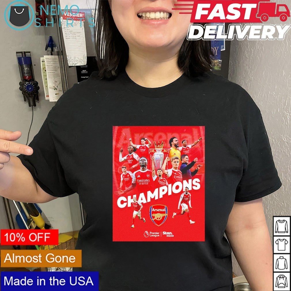 Arsenal Premier league champions 2026 first time in 22 years shirt
