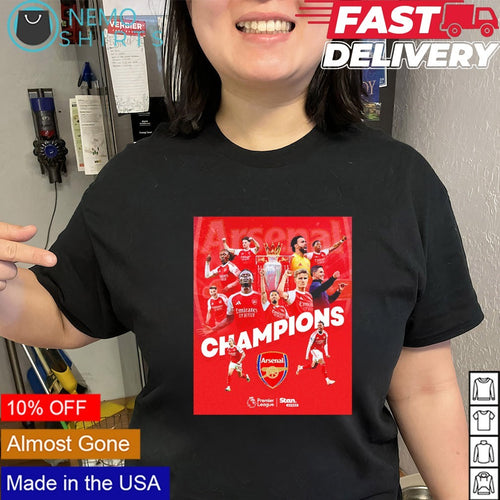 Arsenal Premier league champions 2026 first time in 22 years shirt
