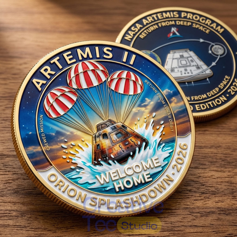 Artemis II Orion Splashdown 2026 Commemorative Mission Coin