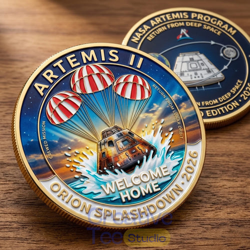 Artemis II Orion Splashdown 2026 Commemorative Mission Coin
