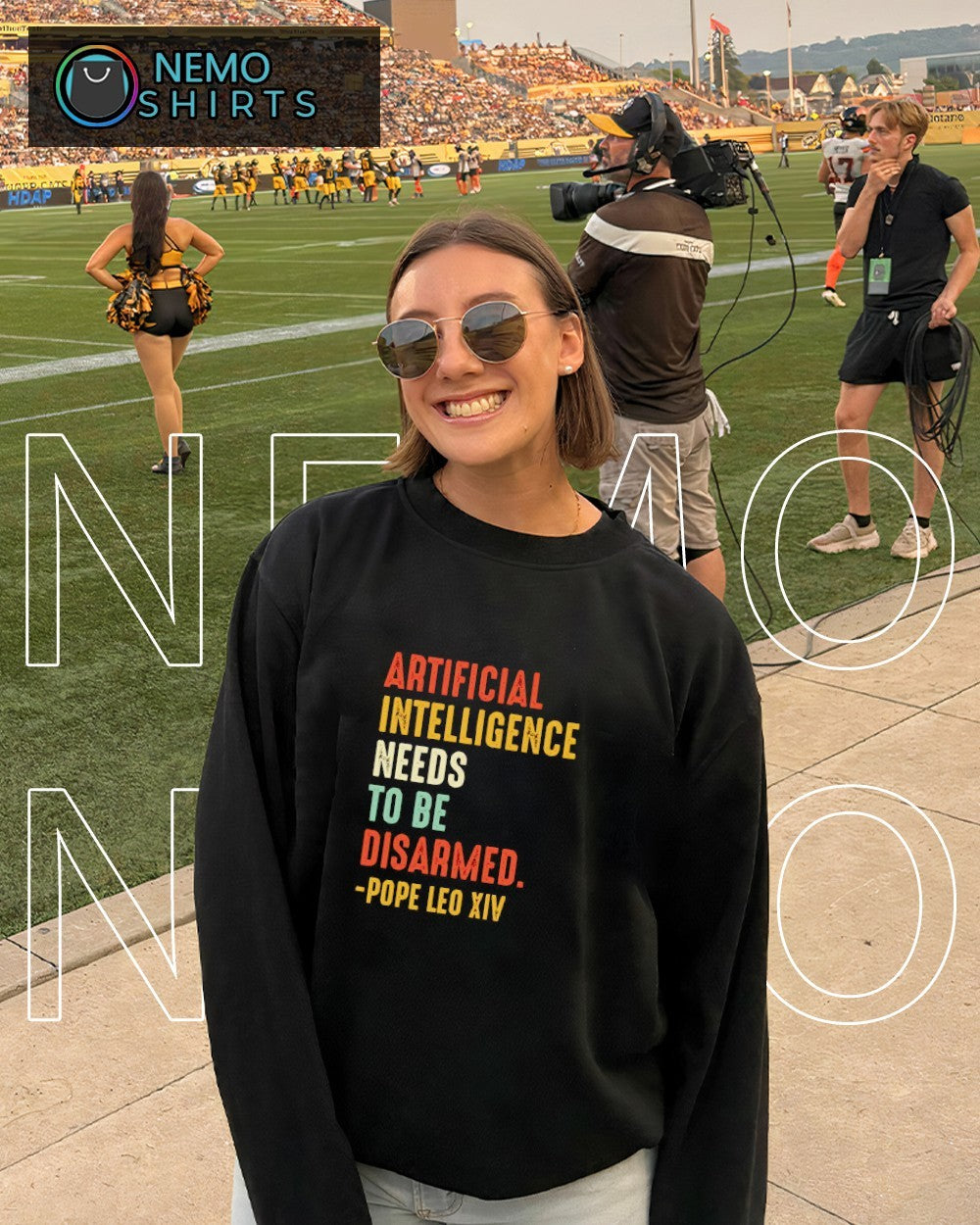 Artificial intelligence needs to be disarmed Pope Leo XIV shirt