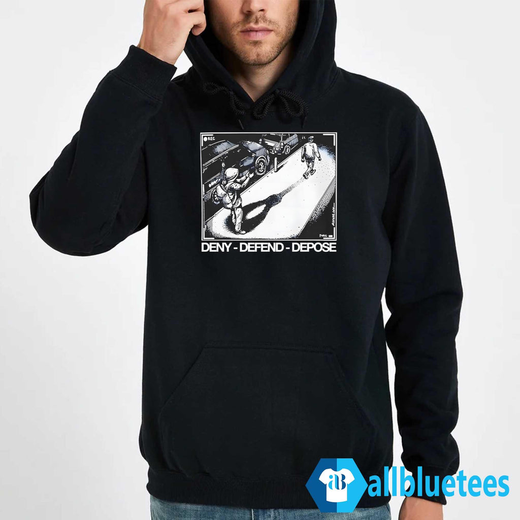 Assassination Print Deny Defend Depose Shirt