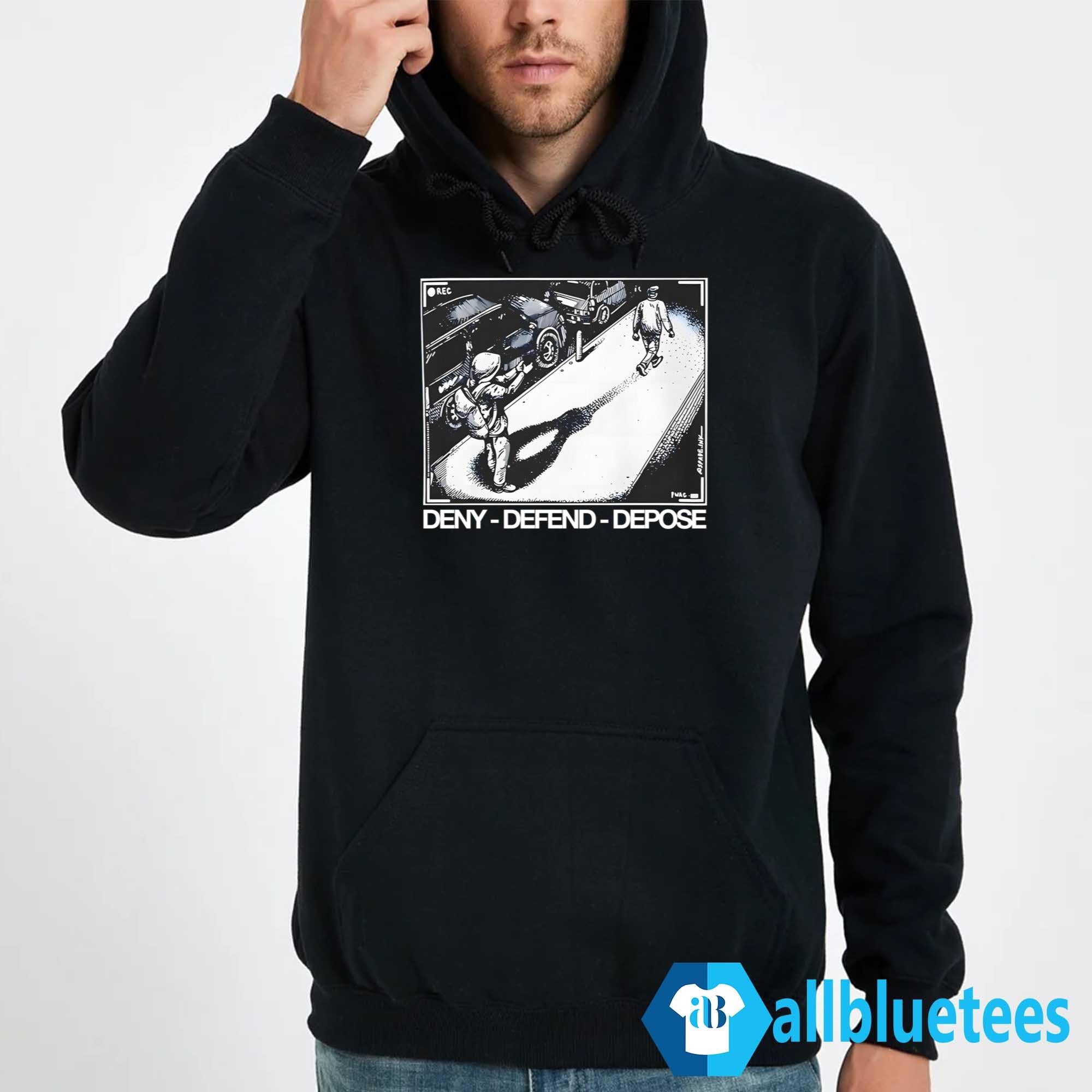 Assassination Print Deny Defend Depose Shirt
