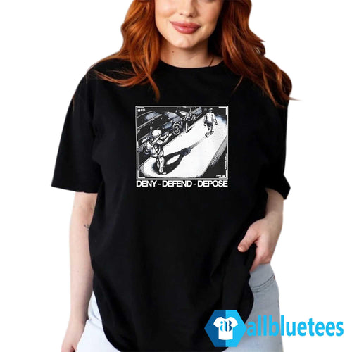 Assassination Print Deny Defend Depose Shirt