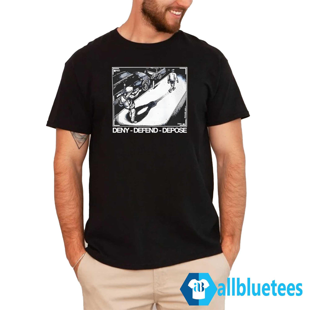 Assassination Print Deny Defend Depose Shirt
