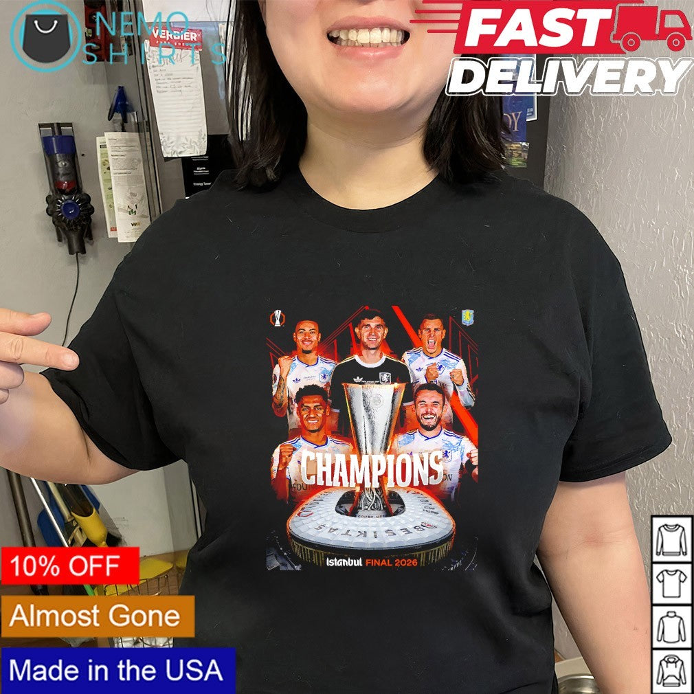 Aston Villa 2026 Europa League Champions Istanbul Final shirt
