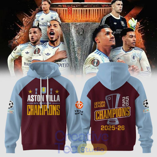 Aston Villa — Europa League Champions Limited Hoodie