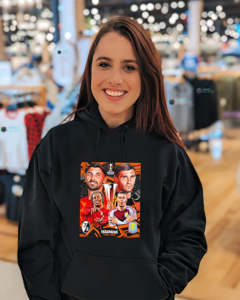 Aston Villa vs SC Freiburg UEFA Europa League Istanbul final 2026 player portraits shirt
