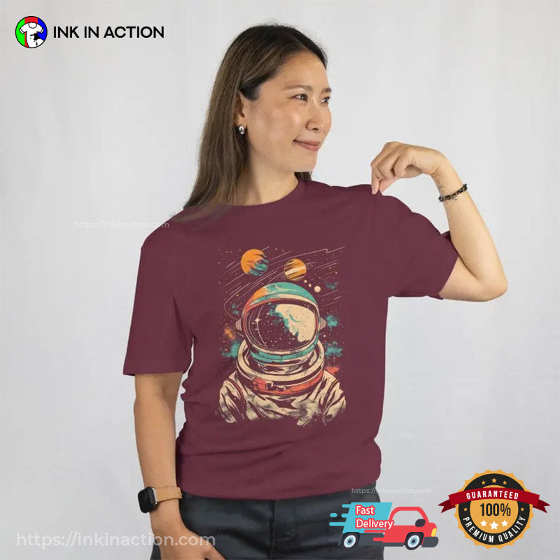 Astronaut In Space Cosmic Sci-Fi Comfort Colors T-shirt