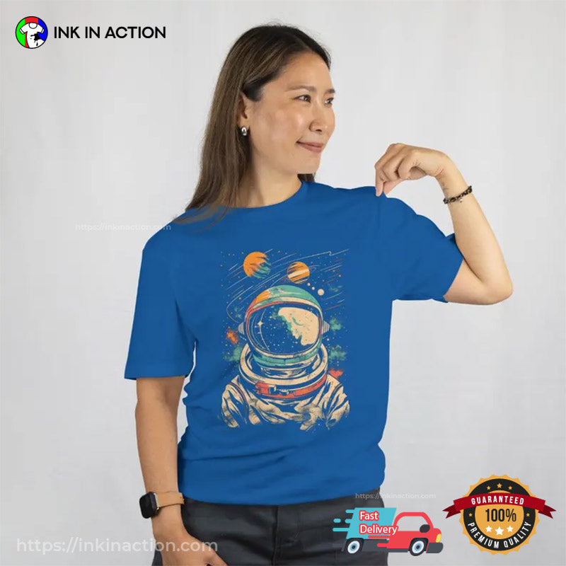 Astronaut In Space Cosmic Sci-Fi Comfort Colors T-shirt