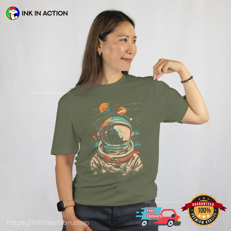 Astronaut In Space Cosmic Sci-Fi Comfort Colors T-shirt