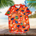 Astros Orange Hawaiian Shirt