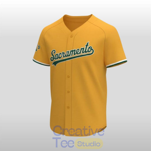 Athletics Oakland Sacramento Gold 2026 Baseball Jersey