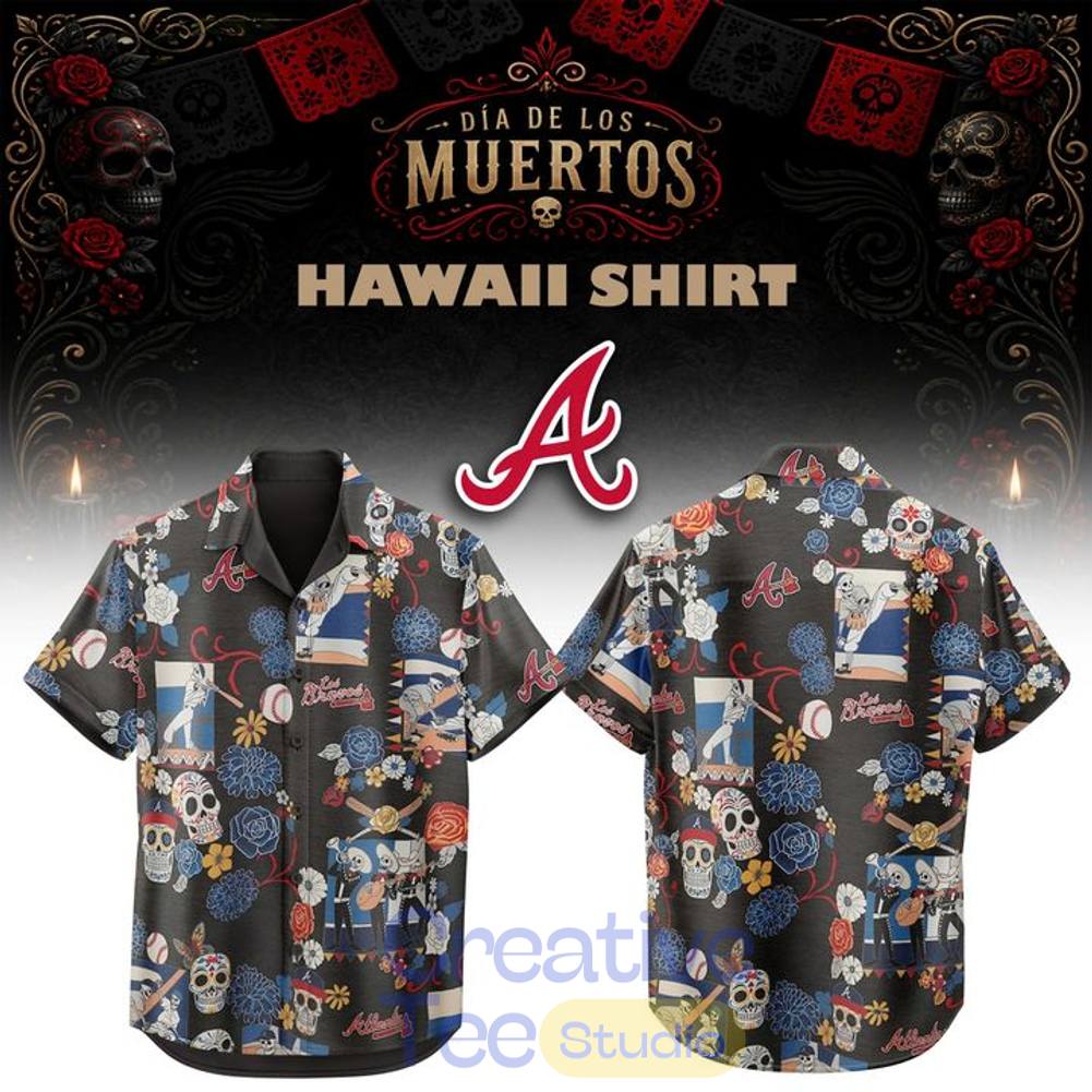 Atlanta Braves Día De Los Muertos 2026 Aloha Shirt