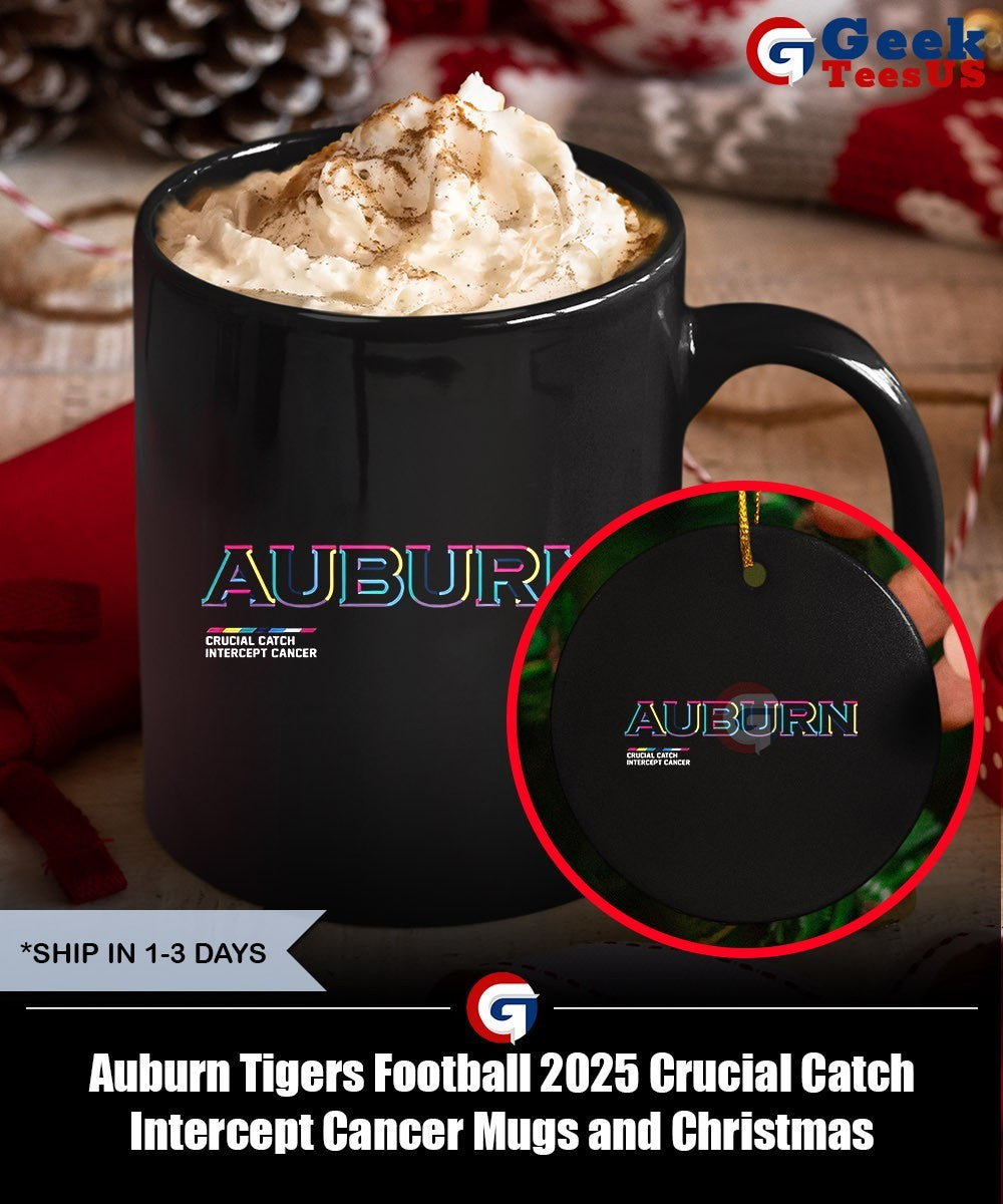 Auburn Tigers Football 2025 Crucial Catch Intercept Cancer shirt