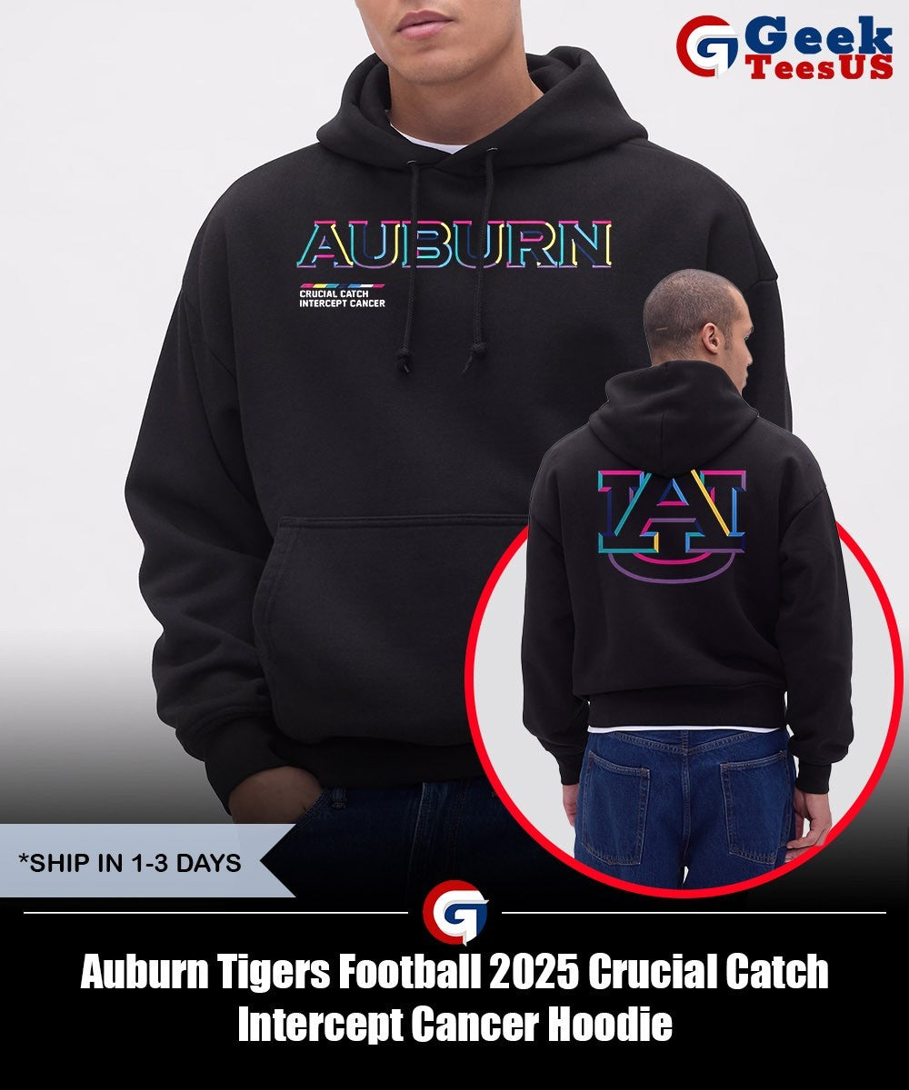 Auburn Tigers Football 2025 Crucial Catch Intercept Cancer shirt