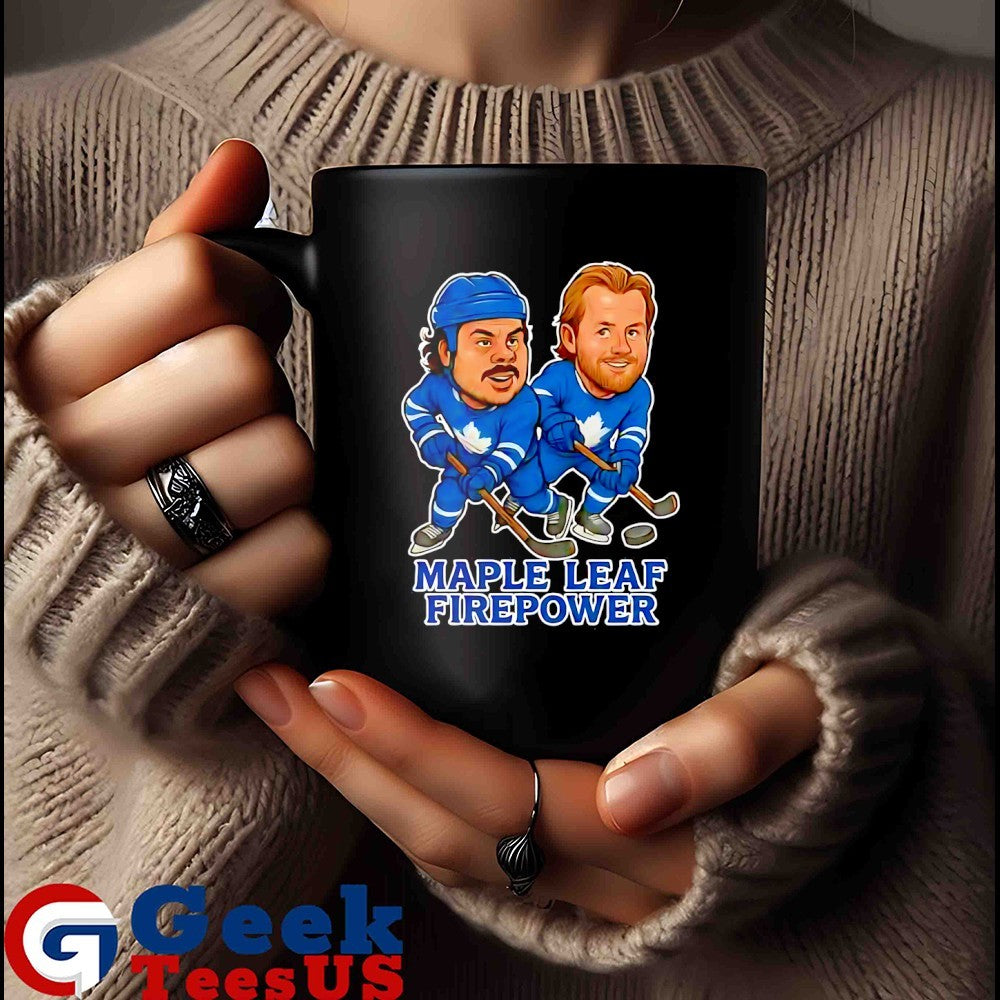 Auston Matthews and William Nylander Maple Leaf Firepower Hockey caricatures shirt