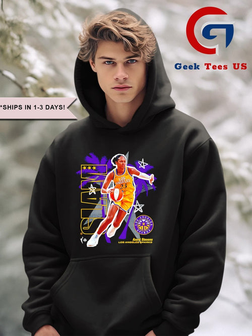 Azurá Stevens Los Angeles Sparks WNBA Slam shirt