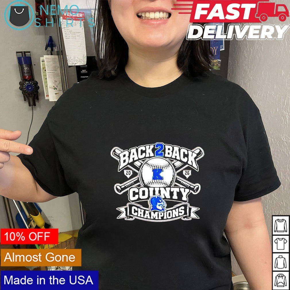 Back 2 back county Champions Kentucky baseball 2026 shirt