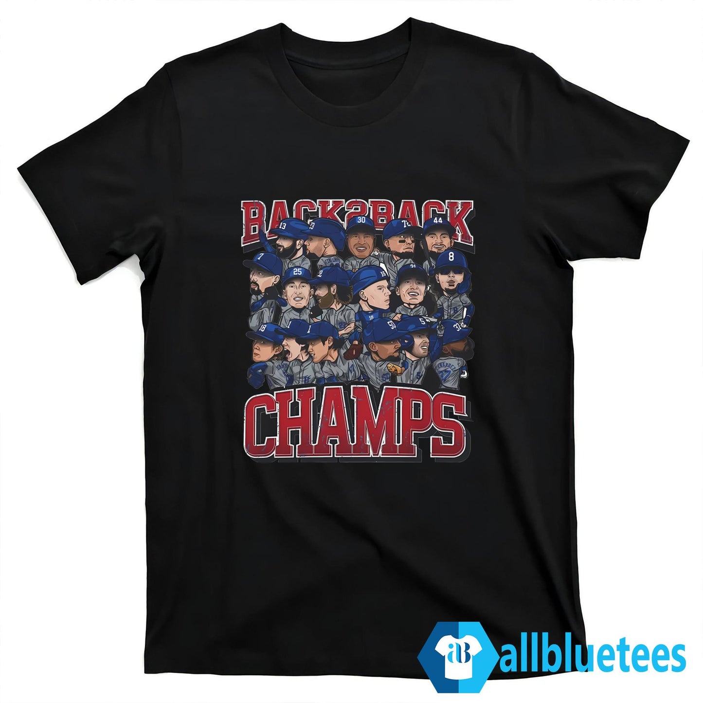 Back To Back World Champs Caricatures Shirt