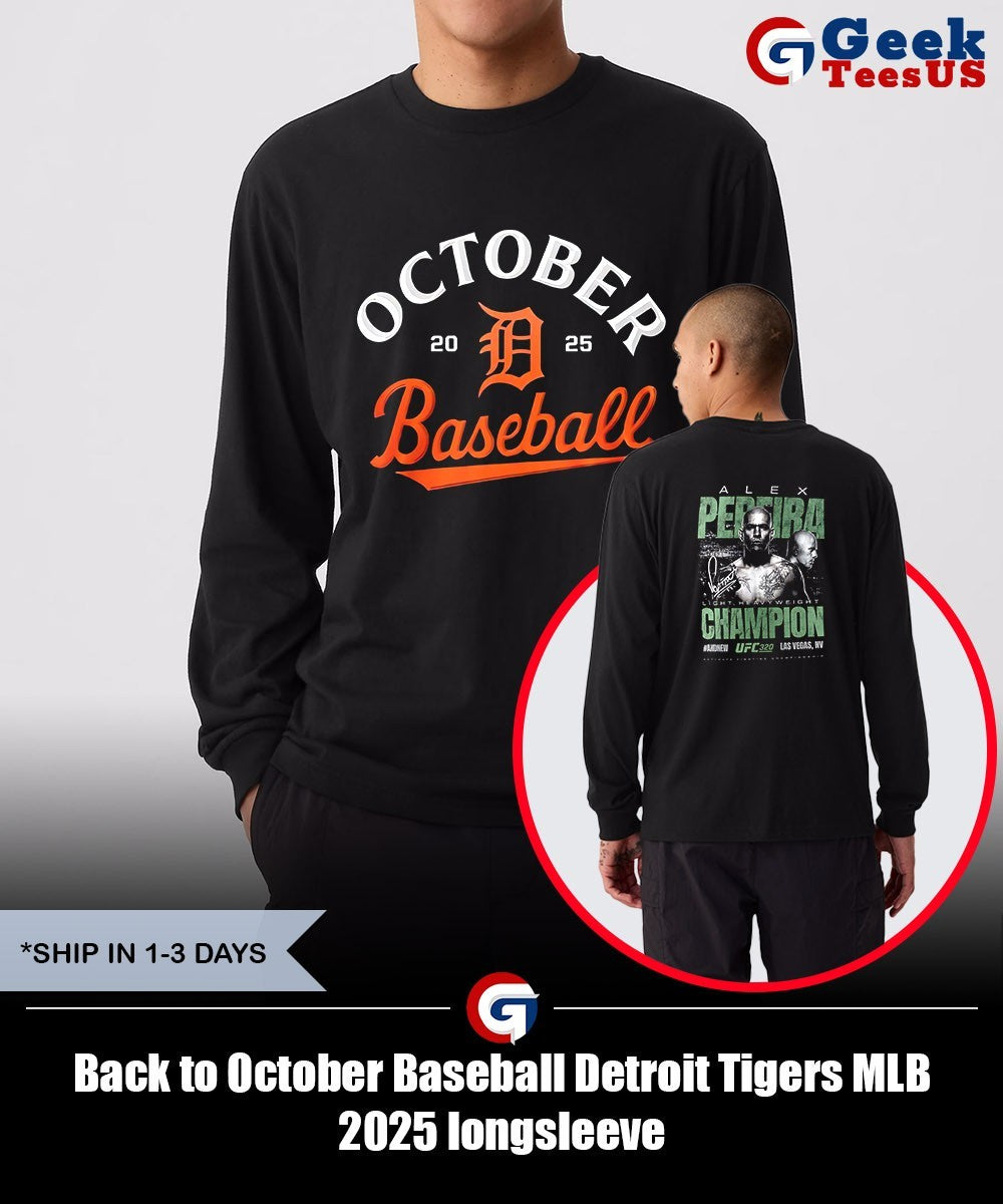 Back to October Baseball Detroit Tigers MLB 2025 shirt