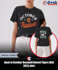 Back to October Baseball Detroit Tigers MLB 2025 shirt