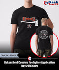 Bakersfield Condors Firefighter Application Day 2025 shirt