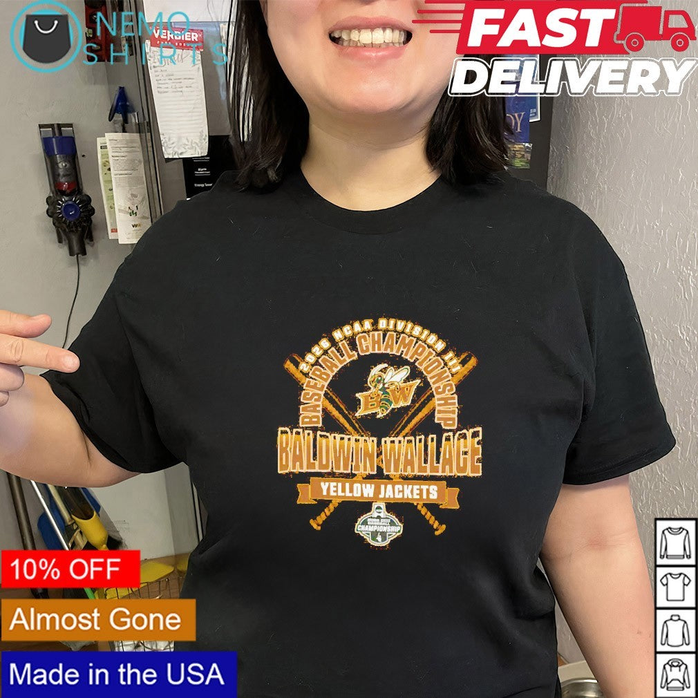 Baldwin Wallace Yellow Jackets 2026 NCAA DIII baseball championship shirt