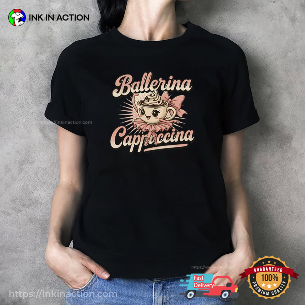 Ballerina Cappuccina Lovely Coffee Dance T-shirt