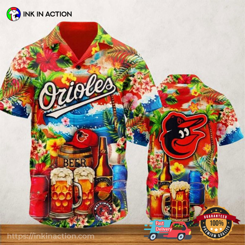 Baltimore Orioles Summer Hawaiian Shirt