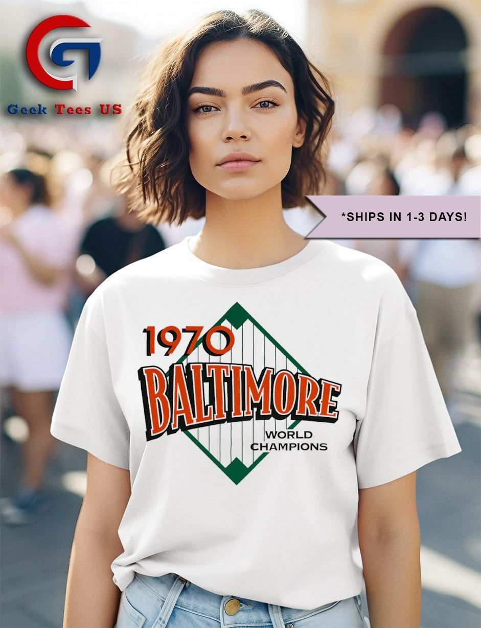 Baltimore Orioles baseball World Champions 1970 shirt