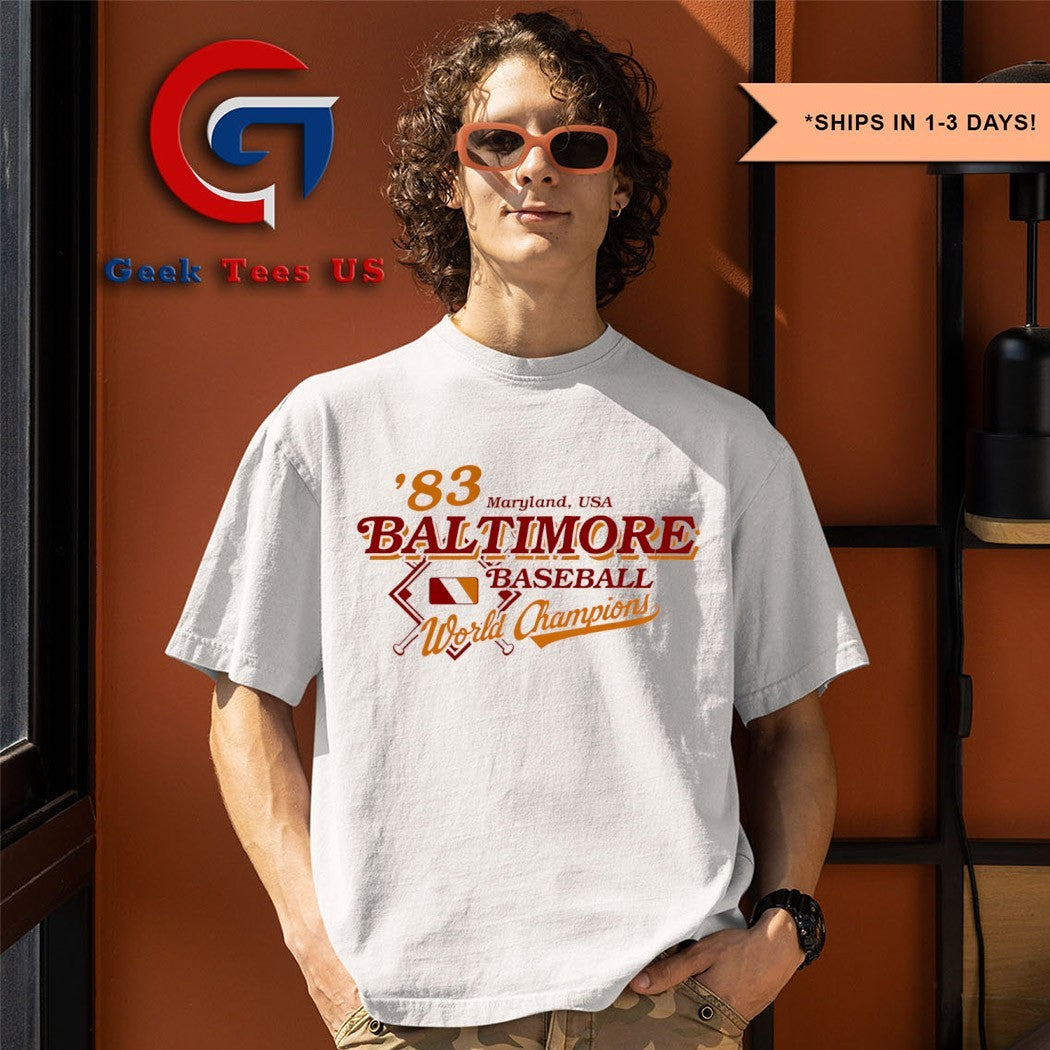 Baltimore Orioles baseball World Champions ’83 shirt