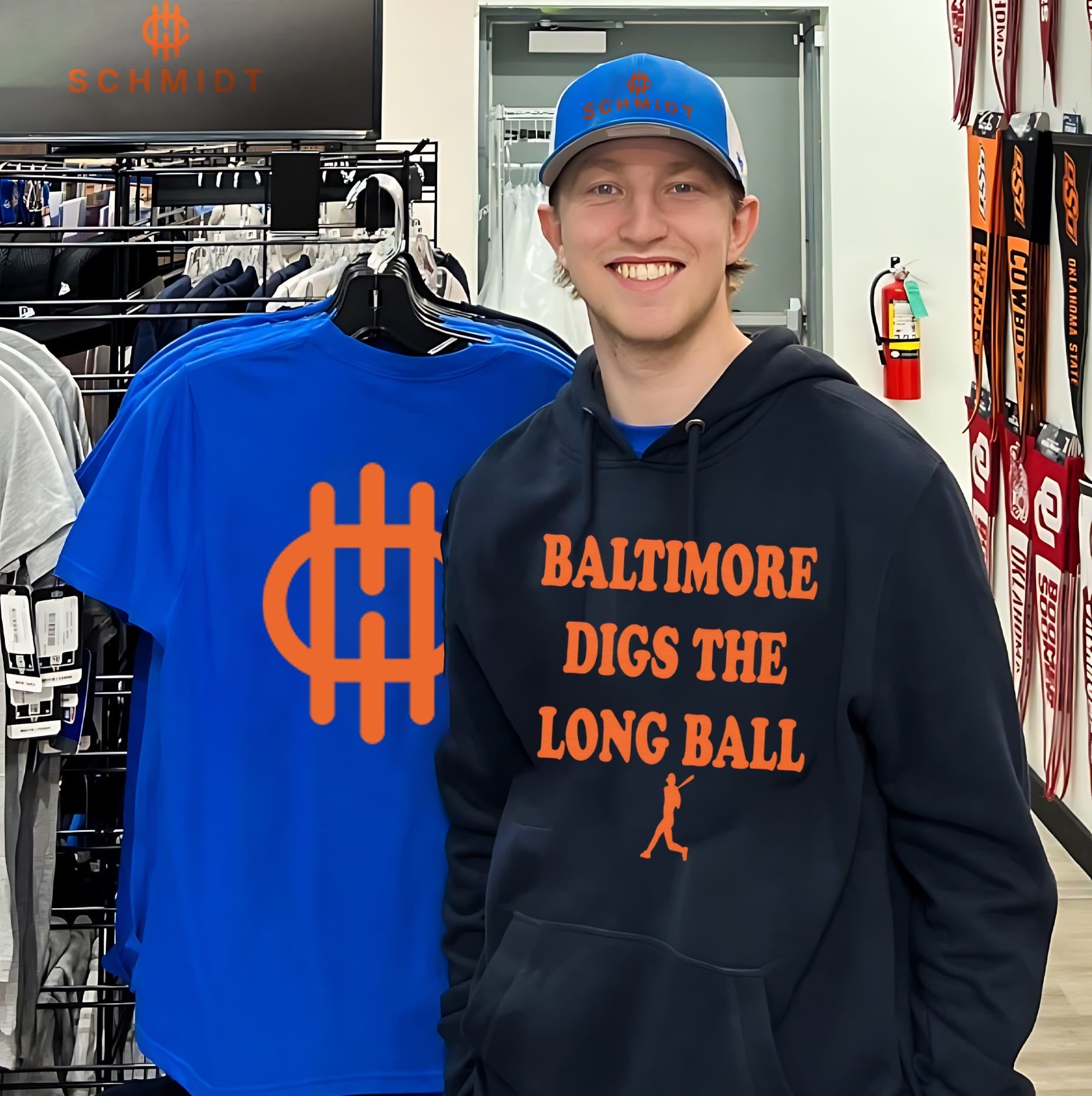 Baltimore digs the long ball baseball shirt