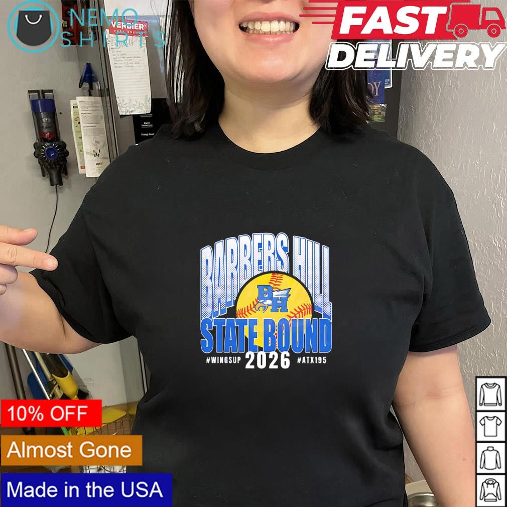Barbers Hill Eagles softball state bound 2026 logo shirt
