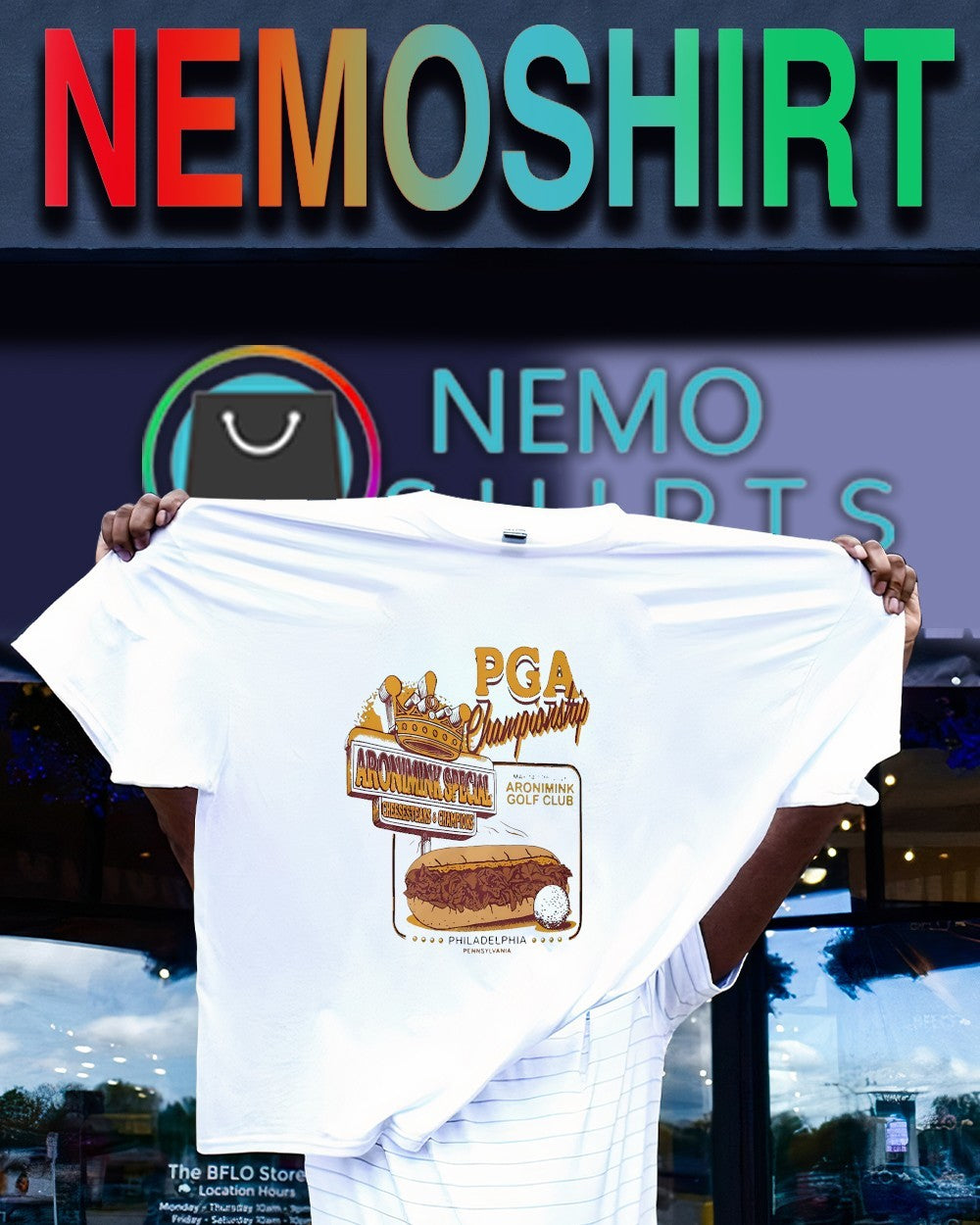 Barstool 2026 PGA Championship Philly cheesesteak shirt