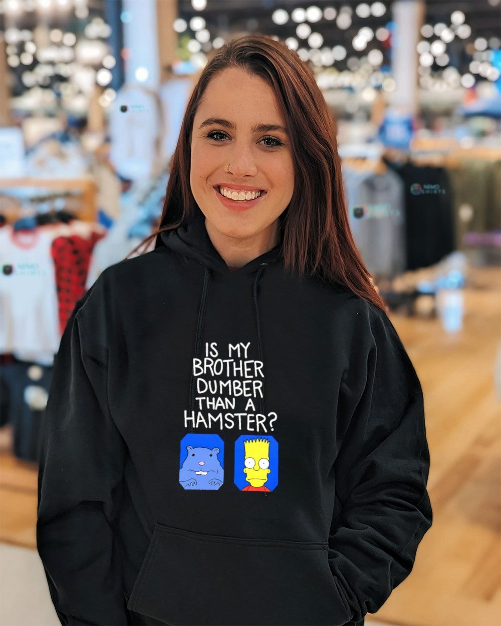 Bart Simpson is my brother dumber than a hamster shirt