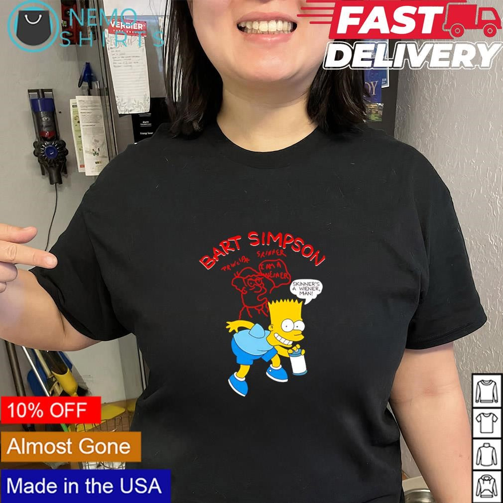 Bart Simpson skinner’s a weiner man shirt
