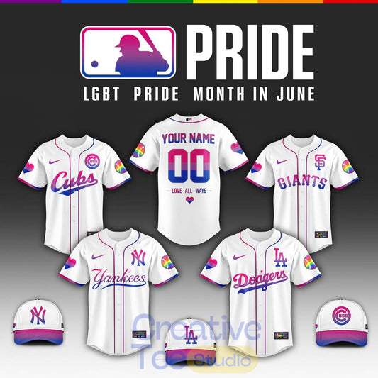 Baseball All Teams x Pride Month 2026 Custom Jersey