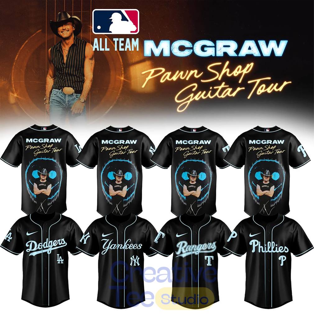 Baseball All Teams x Tim McGraw Pawn Shop Guitar Tour 2026 Baseball Jersey