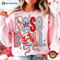 Baseball Coquette Brushstroke Baseball Mom T-shirt