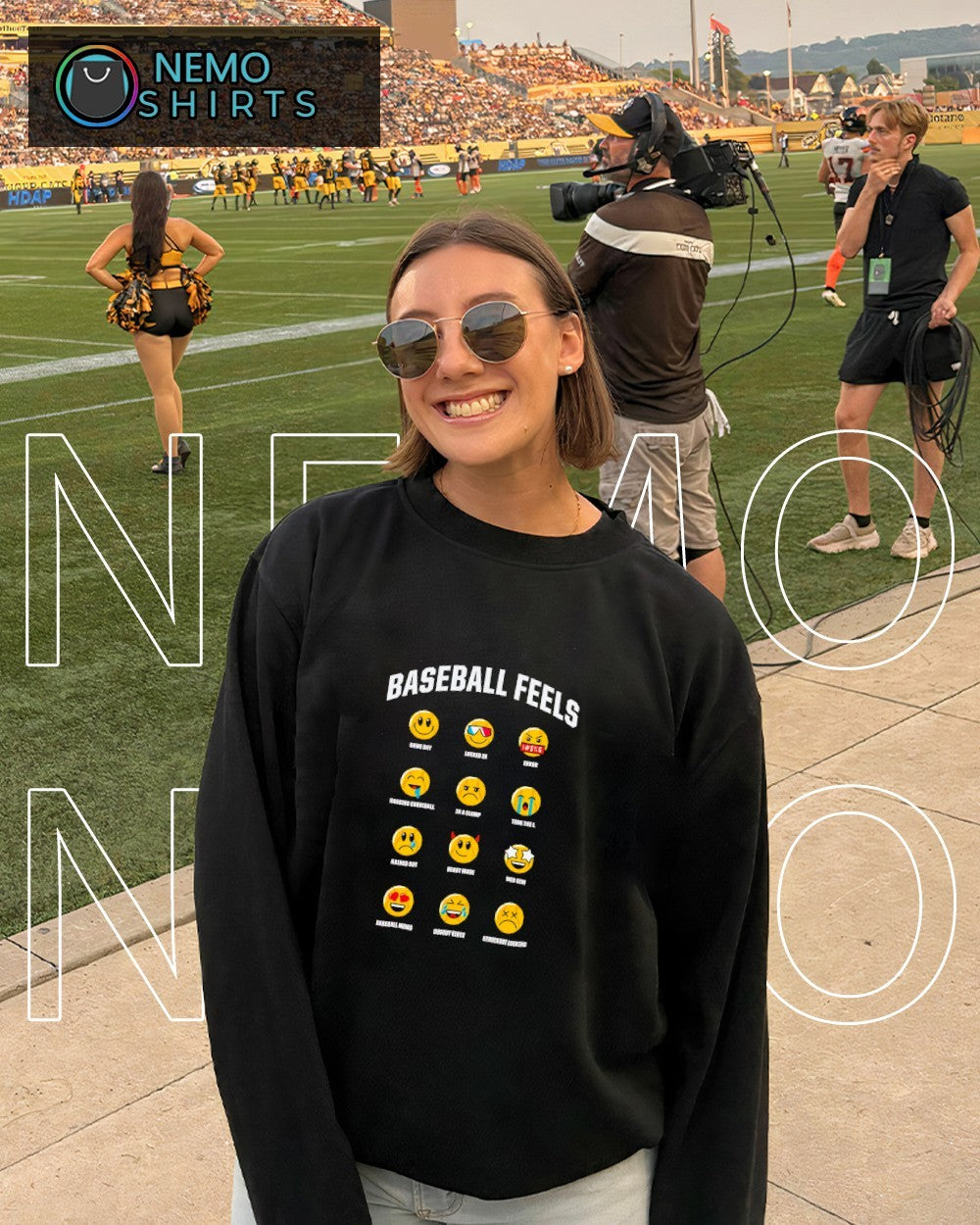 Baseball Feels icons graphic shirt