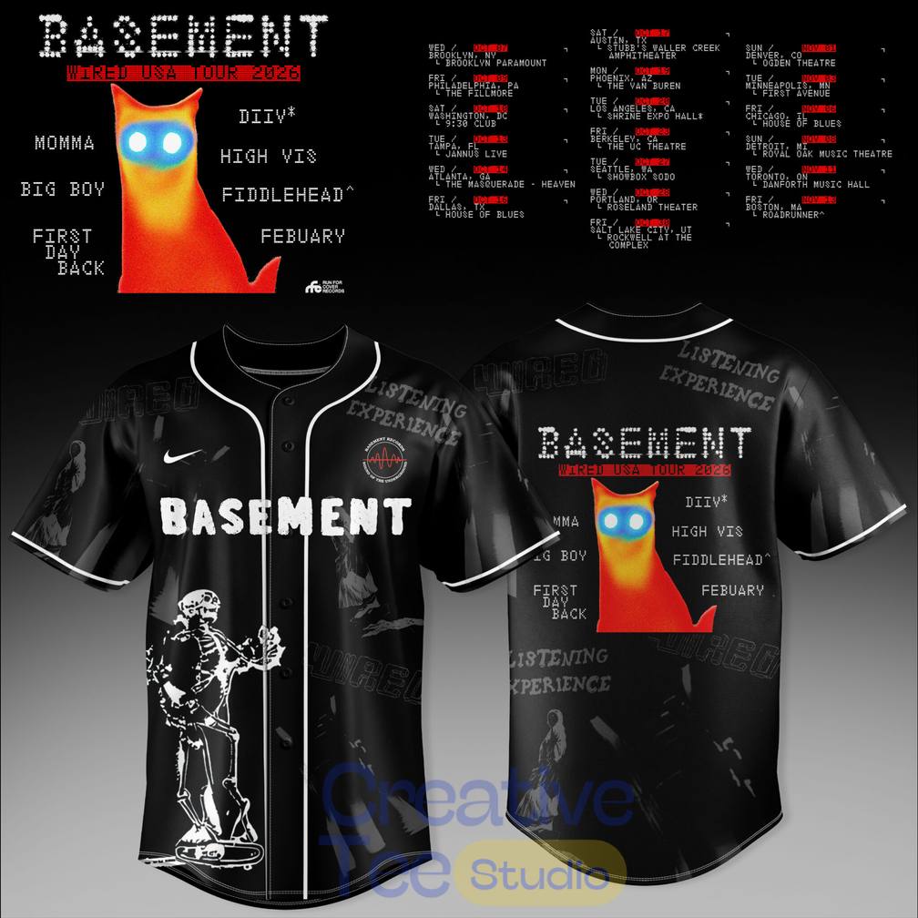 Basement WIRED USA Tour 2026 Baseball Jersey