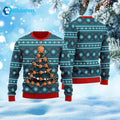 Basketball Christmas Tree Ugly Christmas Sweater