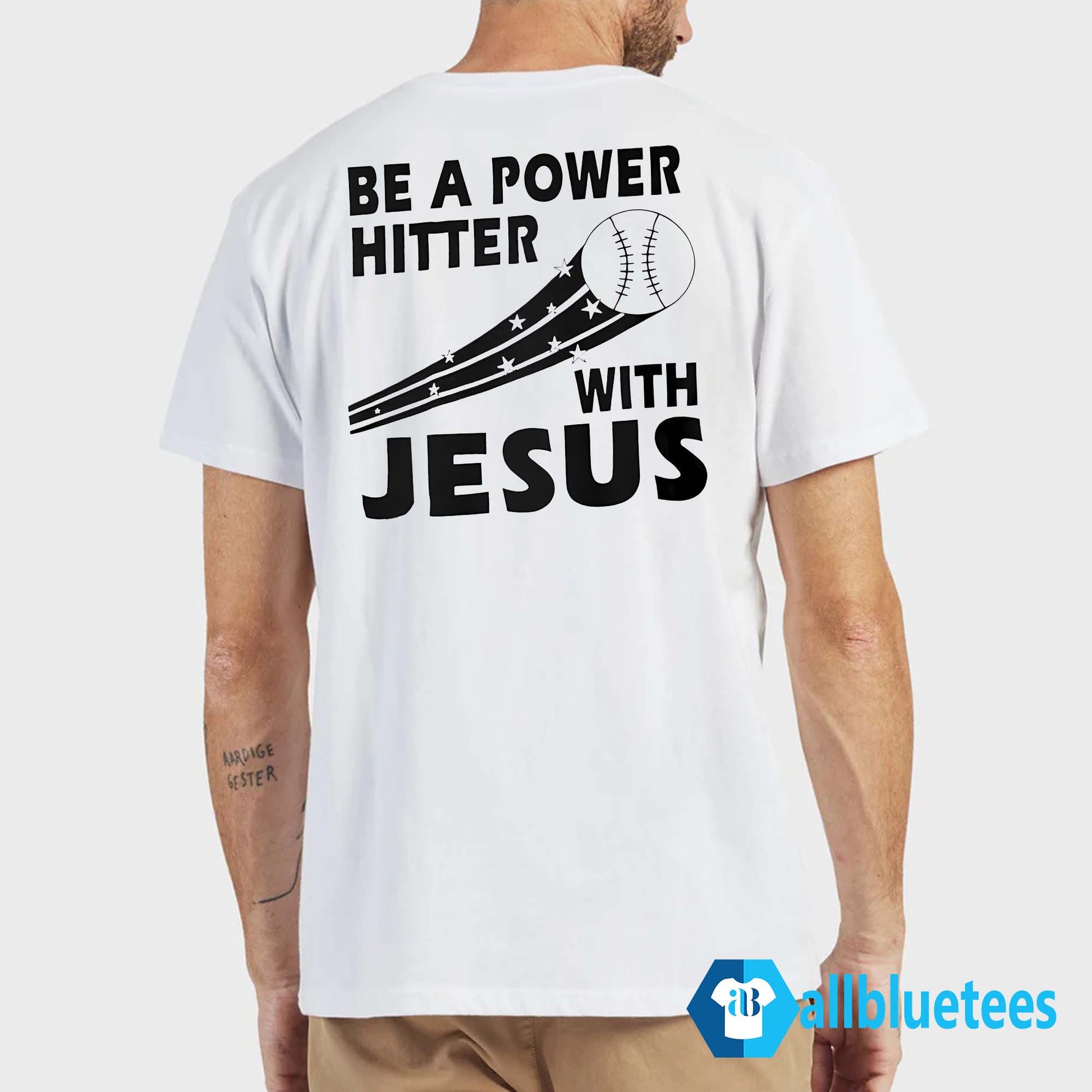 Be A Power Hitter With Jesus Shirt