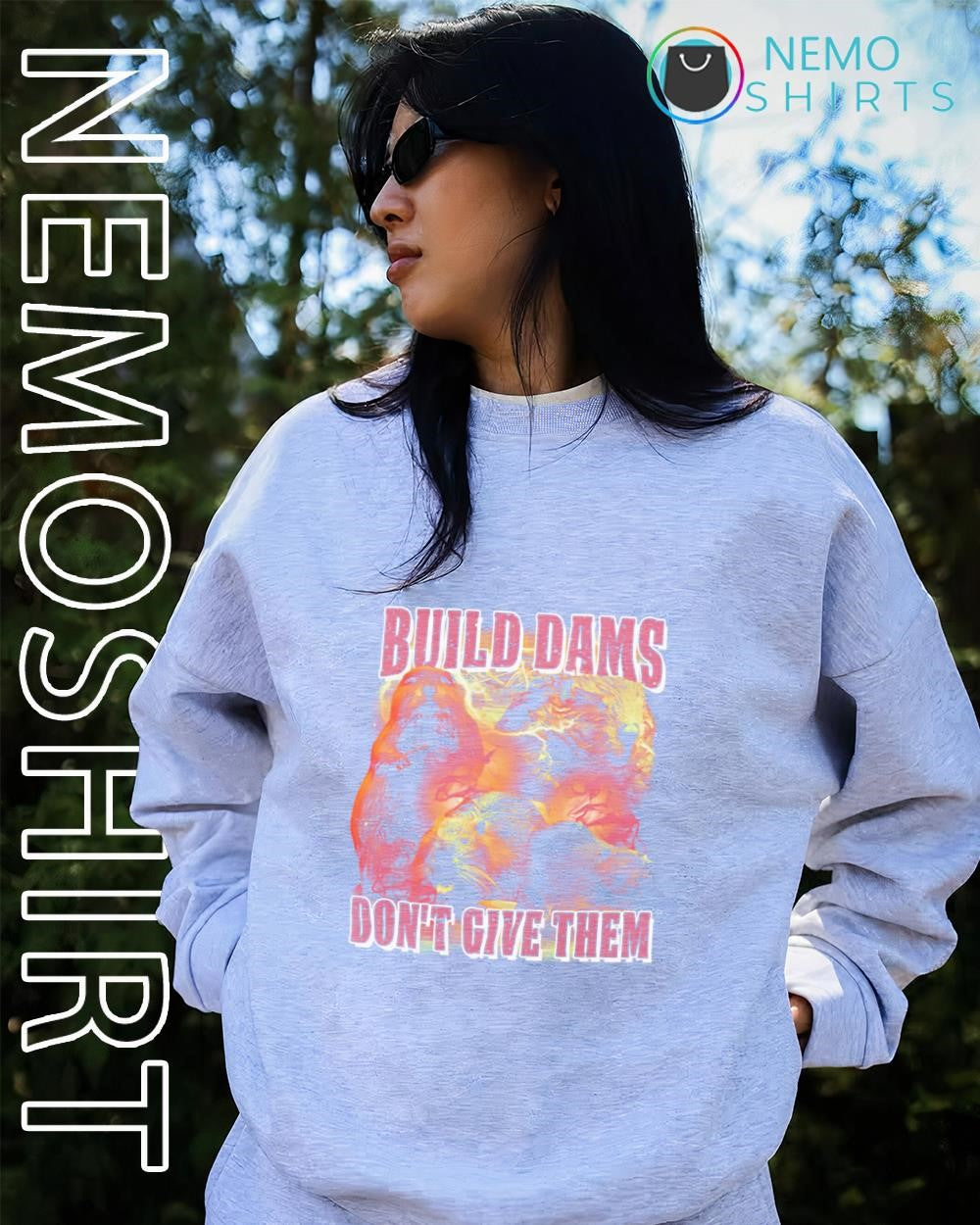 Beavers build dams don’t give them graphic shirt