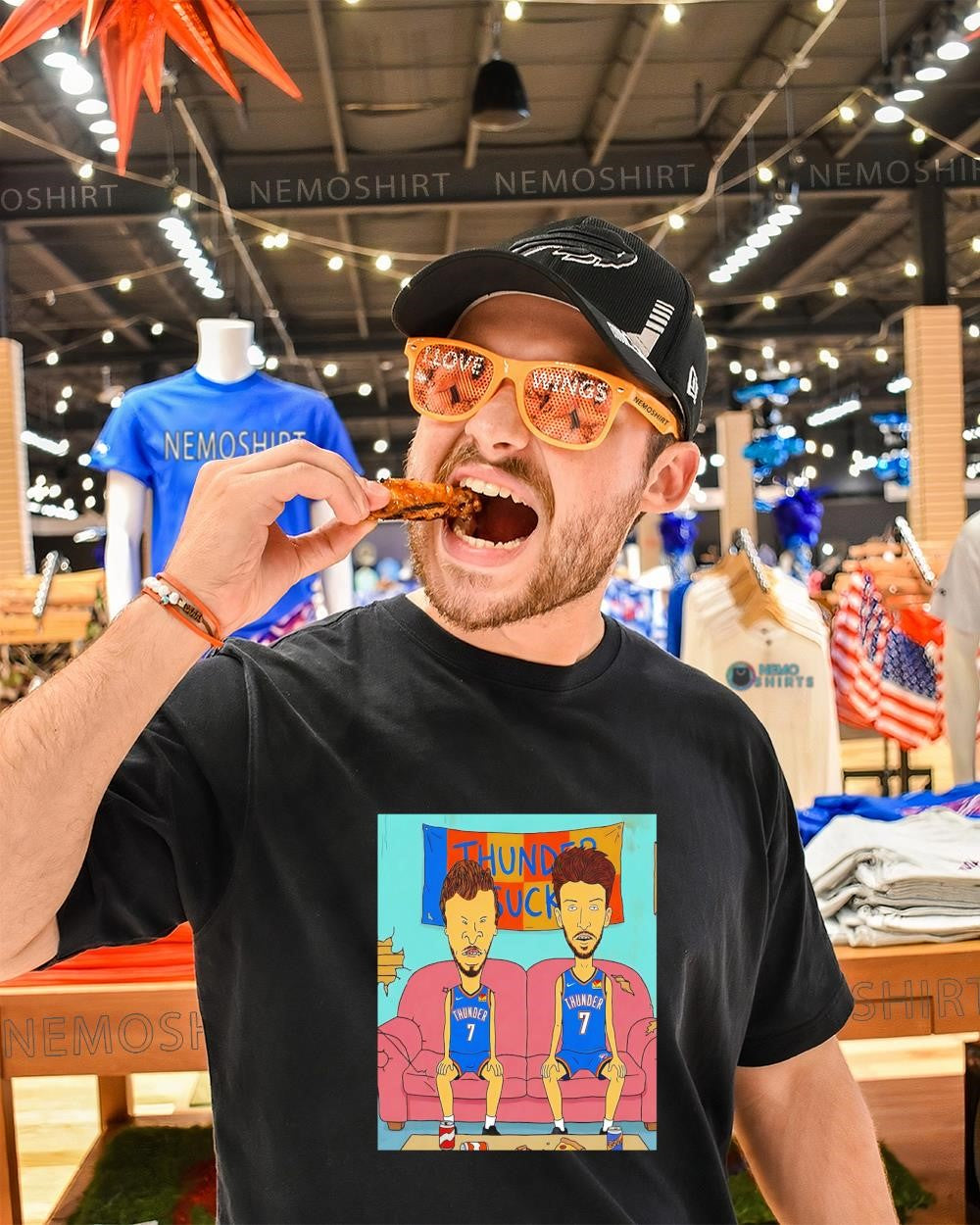 Beavis and Butt-Head Oklahoma City Thunder number 7 jerseys shirt