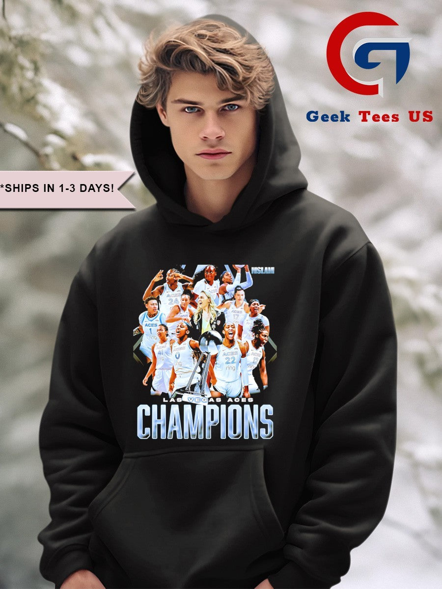 Becky Hammon Coach and Las Vegas Aces basketball 2025 WNBA Finals Champions poster shirt