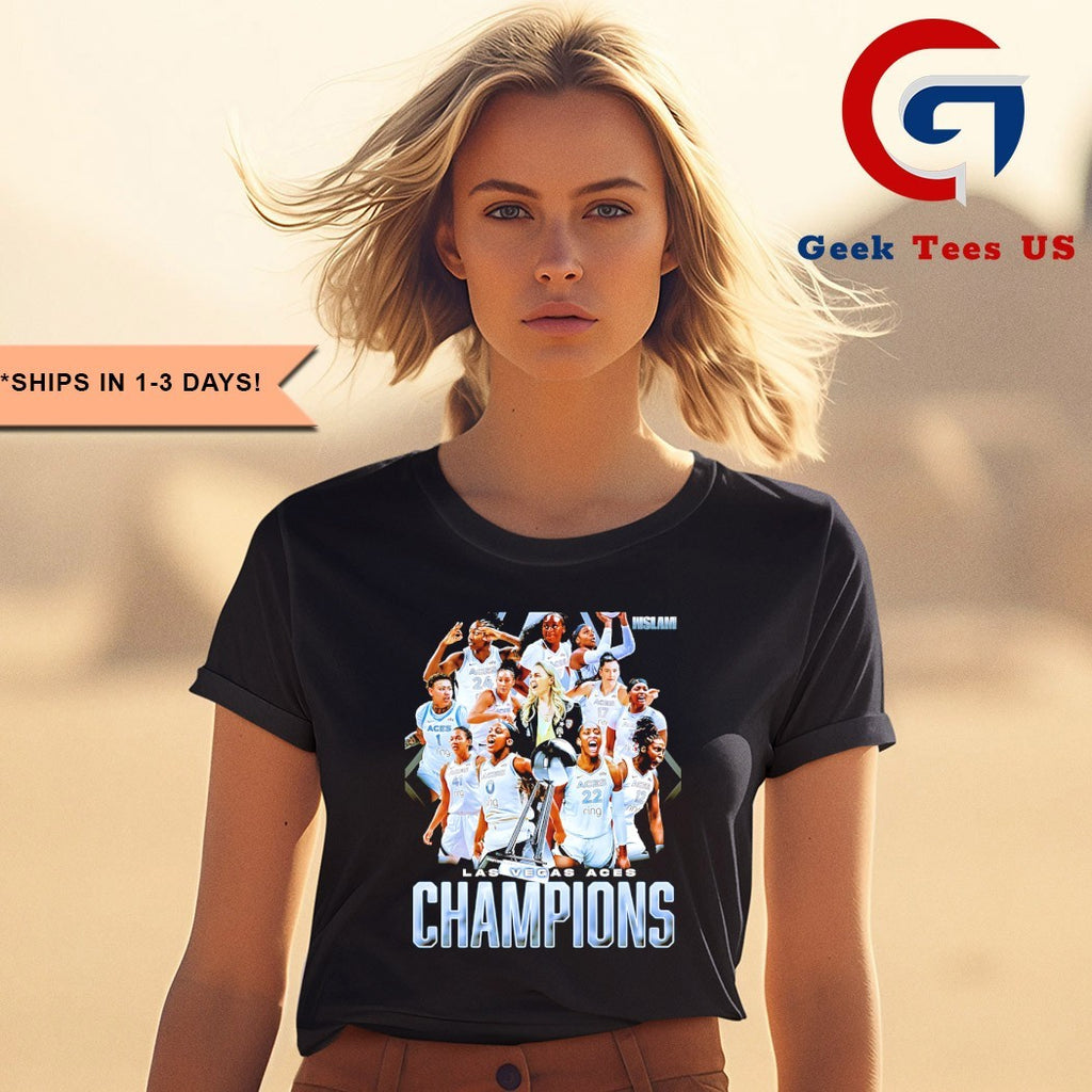 Becky Hammon Coach and Las Vegas Aces basketball 2025 WNBA Finals Champions poster shirt