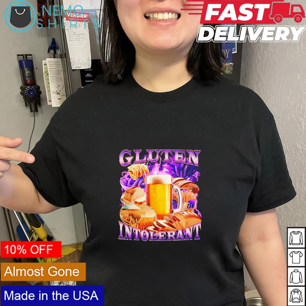 Beer mug and bread gluten intolerant shirt