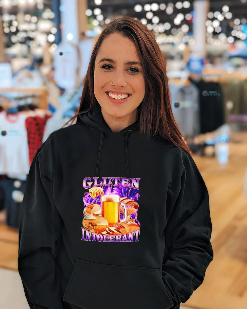 Beer mug and bread gluten intolerant shirt
